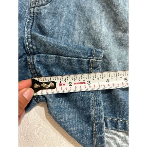 Calvin Klein Jeans Women’s Denim Shorts Size 12 Blue Casual Mid Rise - Picture 8 of 8